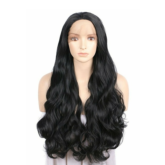 Black Wavy Lace Front Wig